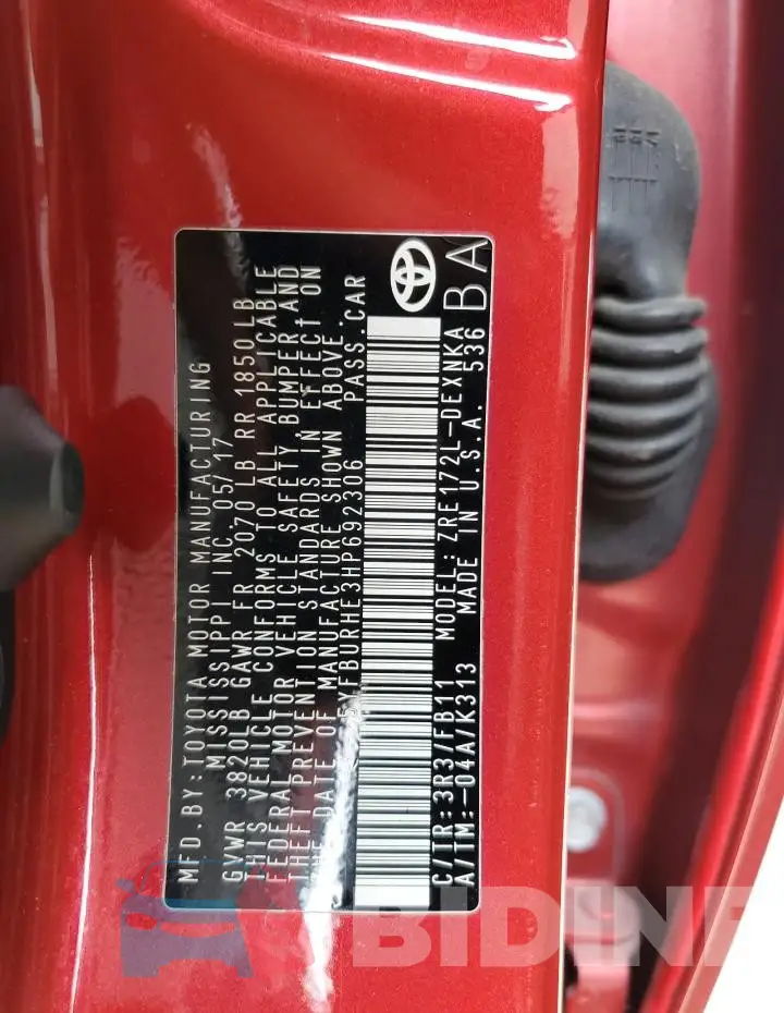 5YFBURHE3HP692306 Photo# 13