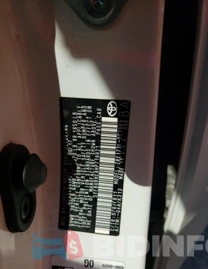 5YFBURHE8HP718821 Photo# 12