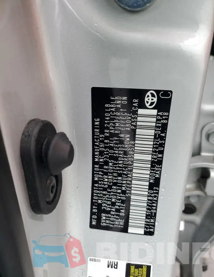 5YFEPRAE1LP058578 Photo# 12
