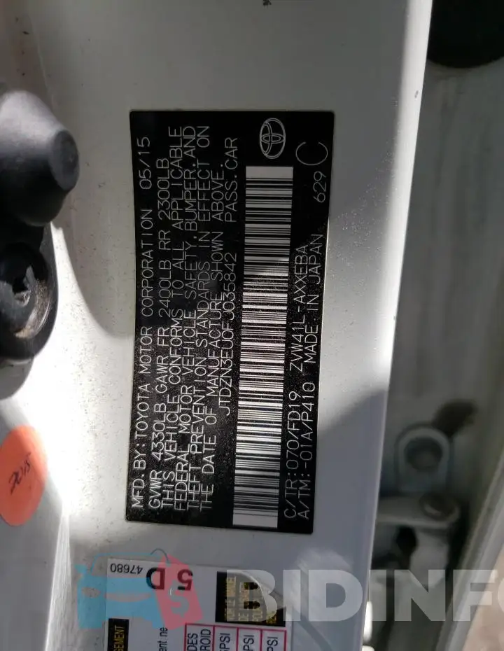JTDZN3EU0FJ035842 Photo# 12