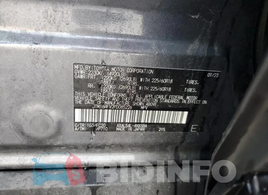 JTM16RFV2PD085226 Photo# 13