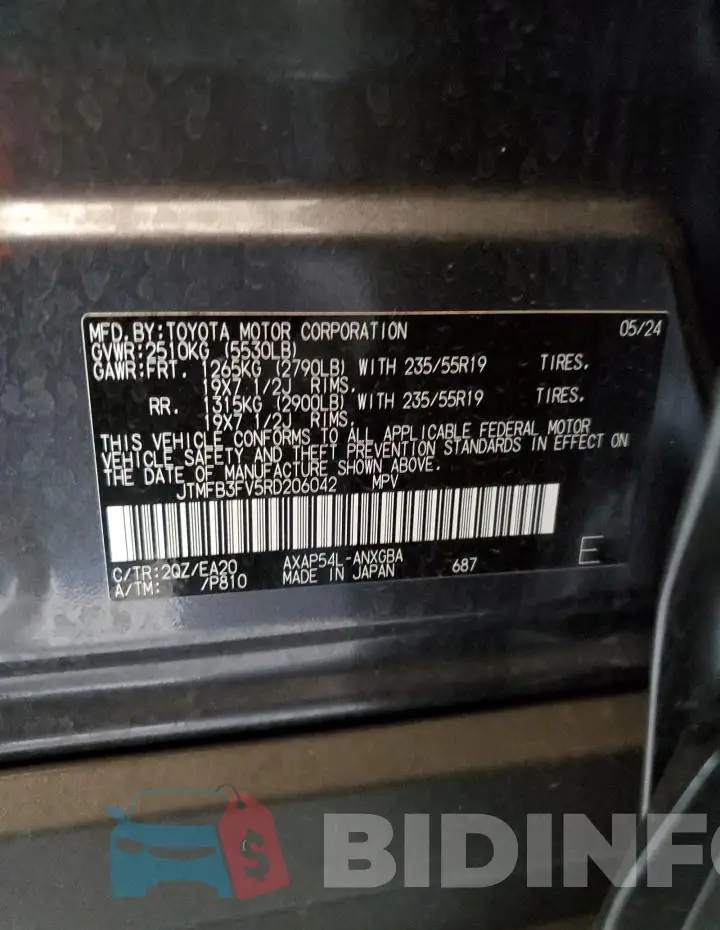 JTMFB3FV5RD206042 Photo# 12