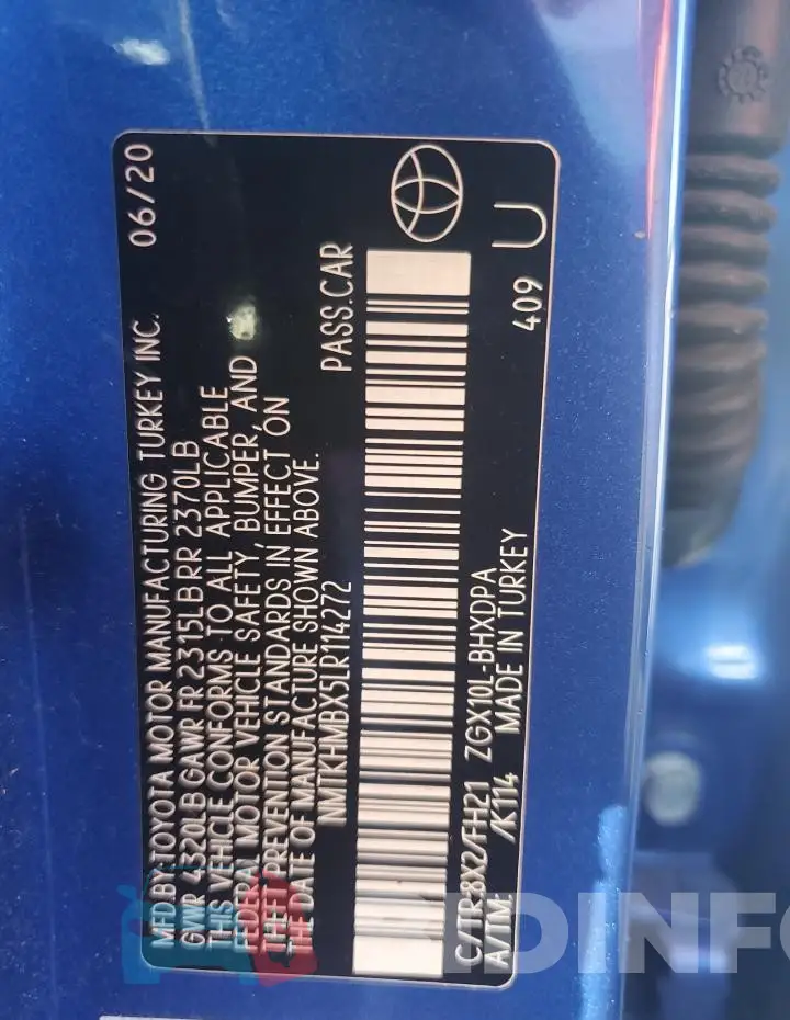 NMTKHMBX5LR114272 Photo# 14