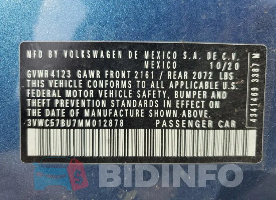 3VWC57BU7MM012878 Photo# 13