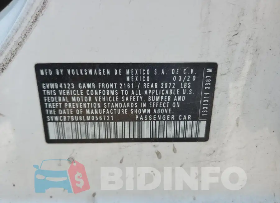 3VWCB7BU8LM056721 Photo# 12