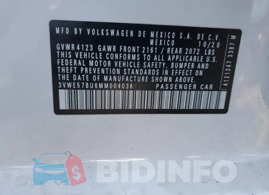3VWE57BU6MM004036 Photo# 12