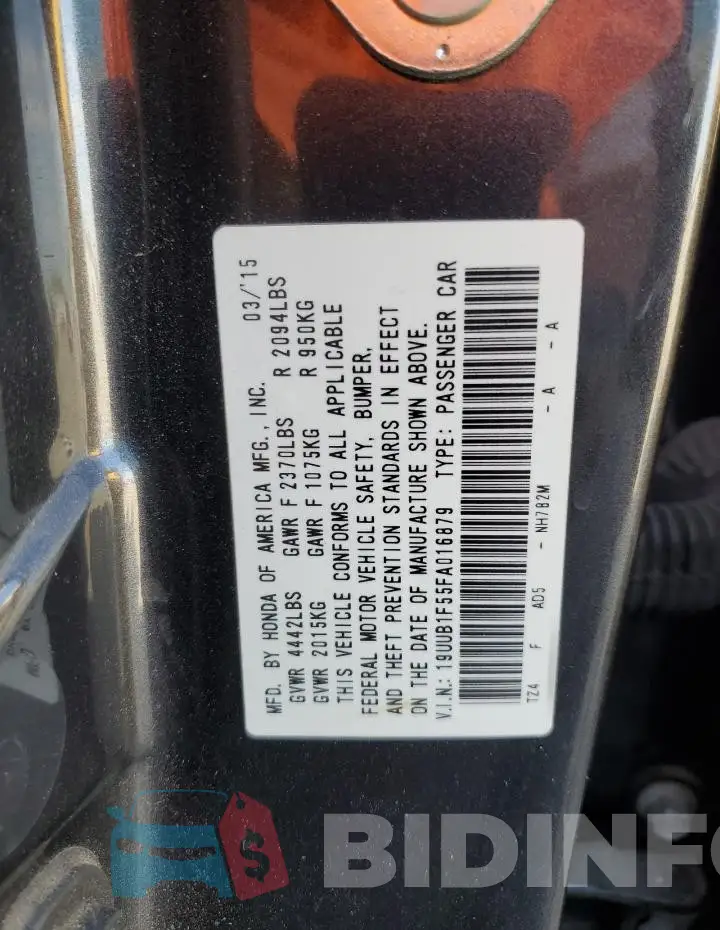 19UUB1F55FA016879 Photo# 12
