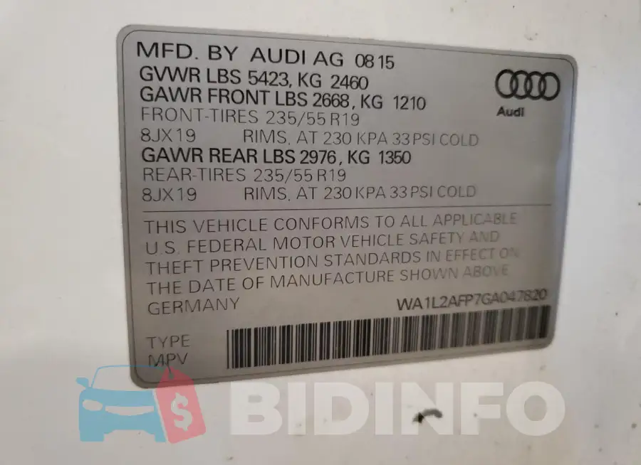 WA1L2AFP7GA047820 Photo# 14