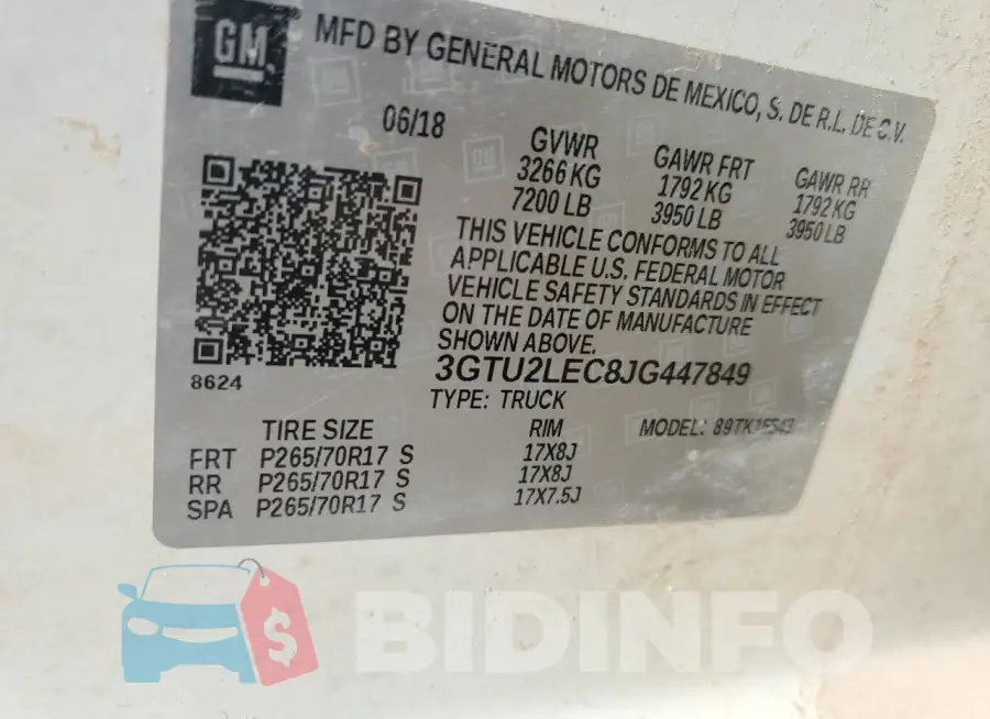 3GTU2LEC8JG447849 Photo# 13