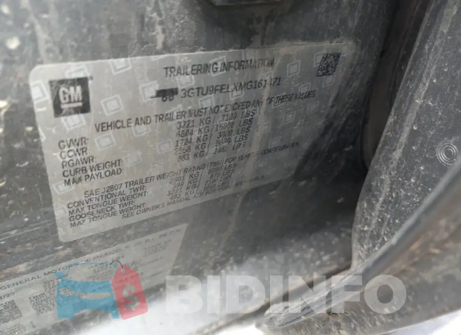 3GTU9FELXMG161471 Photo# 12