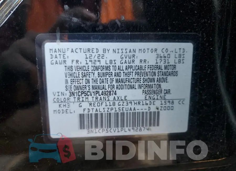 3N1CP5CV1PL492874 Photo# 13