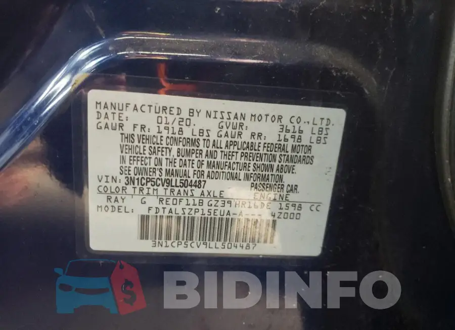 3N1CP5CV9LL504487 Photo# 12