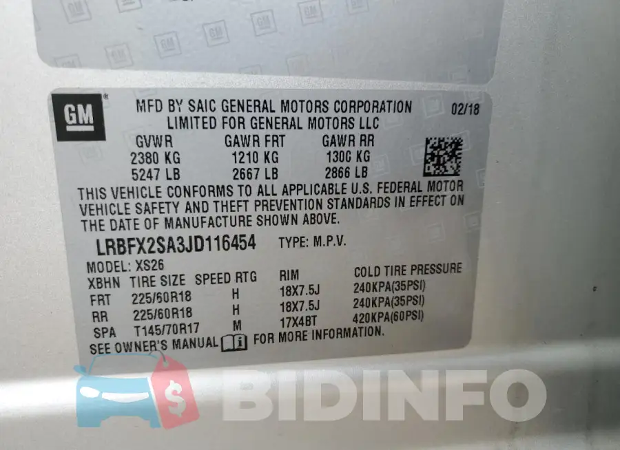 LRBFX2SA3JD116454 Photo# 13