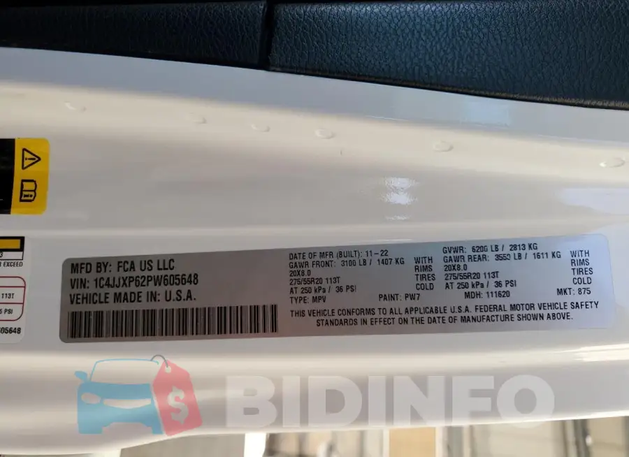 1C4JJXP62PW605648 Photo# 14