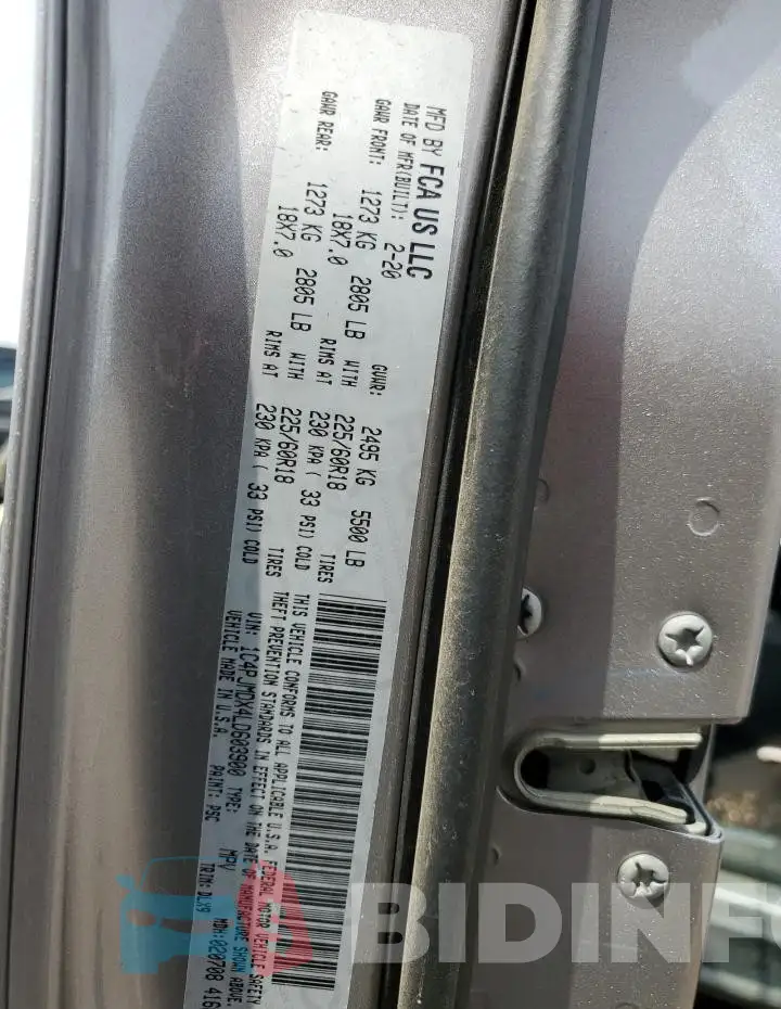 1C4PJMDX4LD603900 Photo# 14