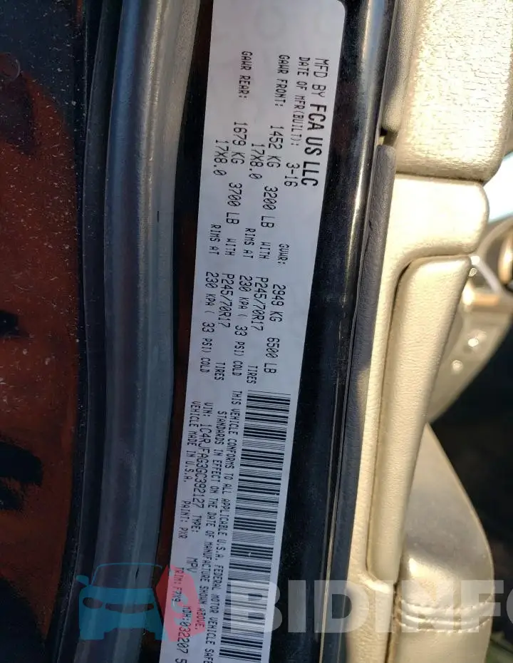 1C4RJFAG3GC392127 Photo# 14