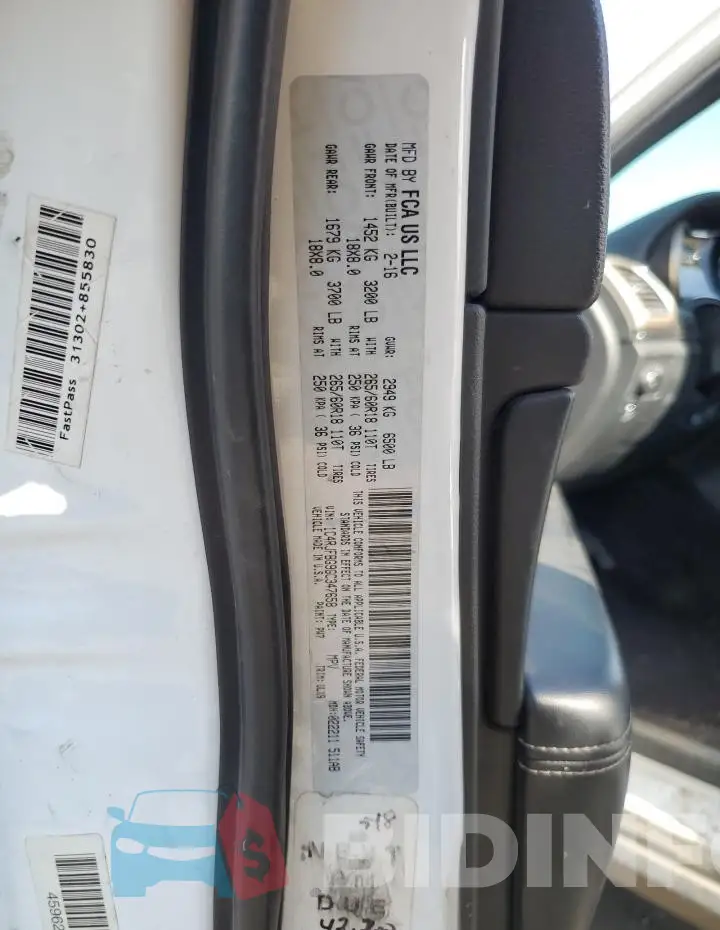 1C4RJFBG9GC347658 Photo# 13