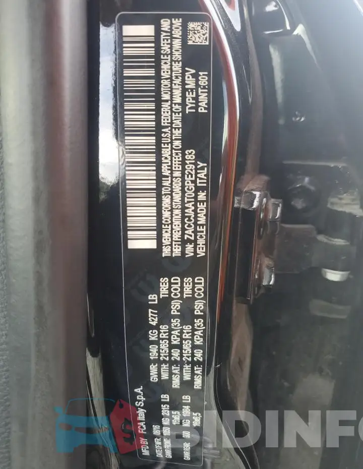 ZACCJAAT0GPE29183 Photo# 13
