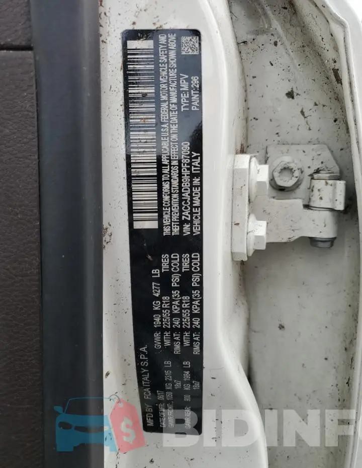 ZACCJADB9HPF87090 Photo# 14