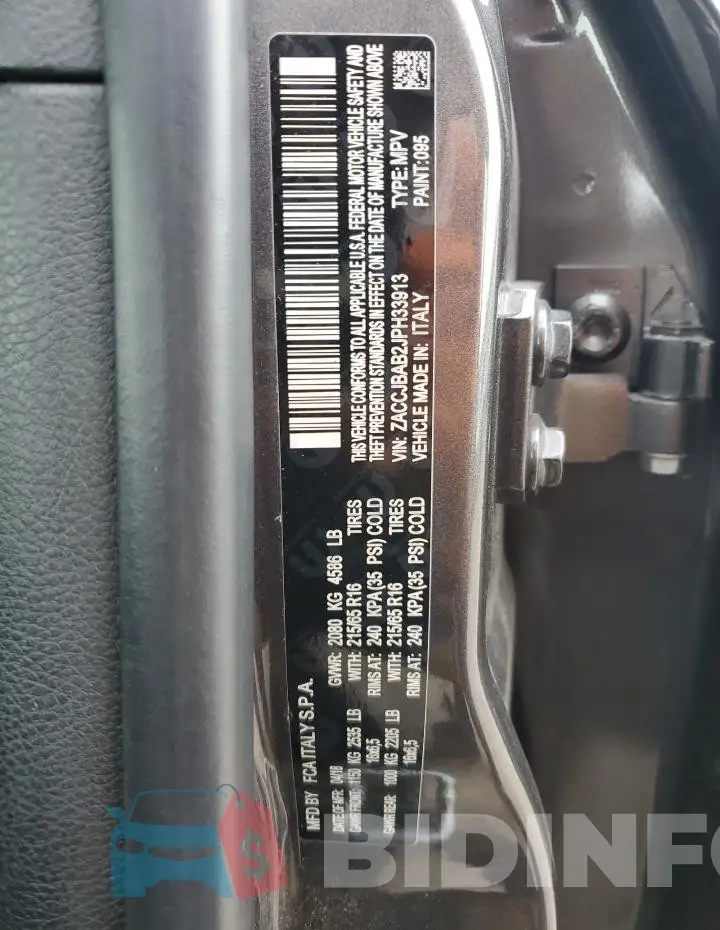 ZACCJBAB2JPH33913 Photo# 13