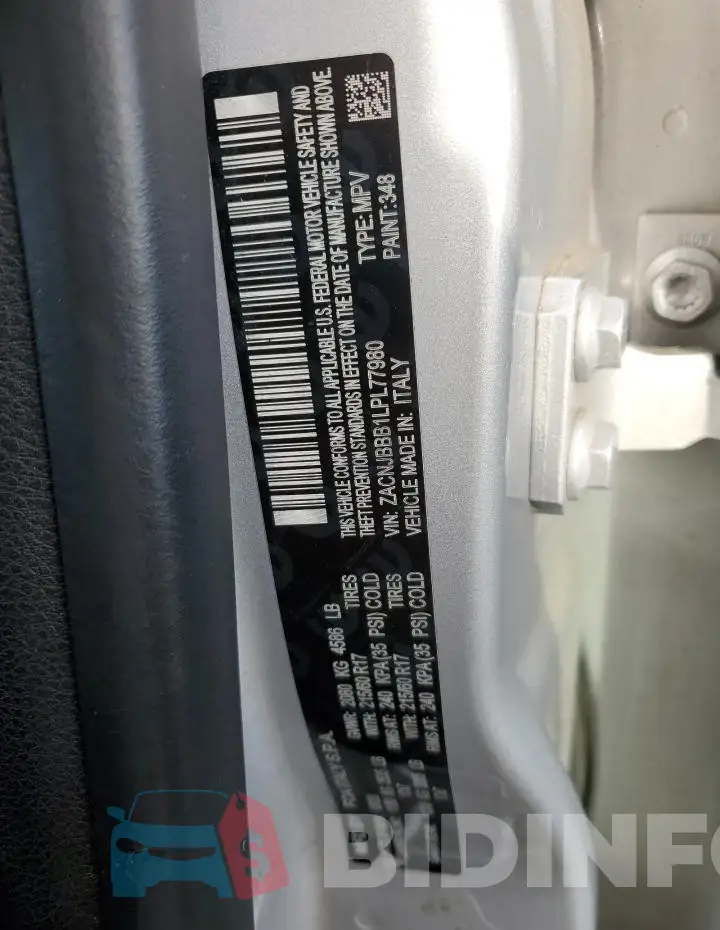 ZACNJBBB1LPL77980 Photo# 13