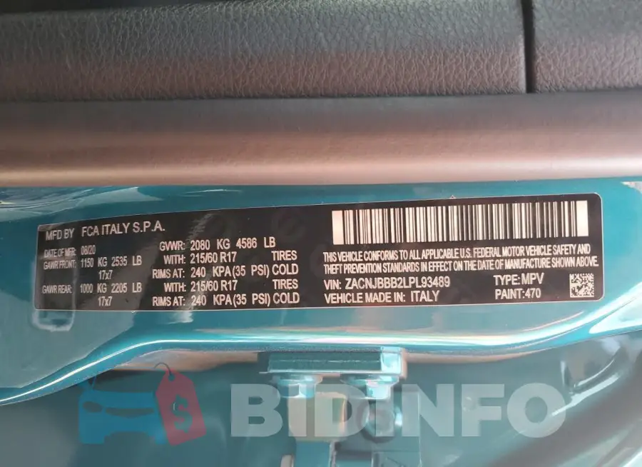 ZACNJBBB2LPL93489 Photo# 14