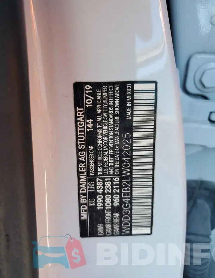 WDD3G4EB2LW042025 Photo# 12