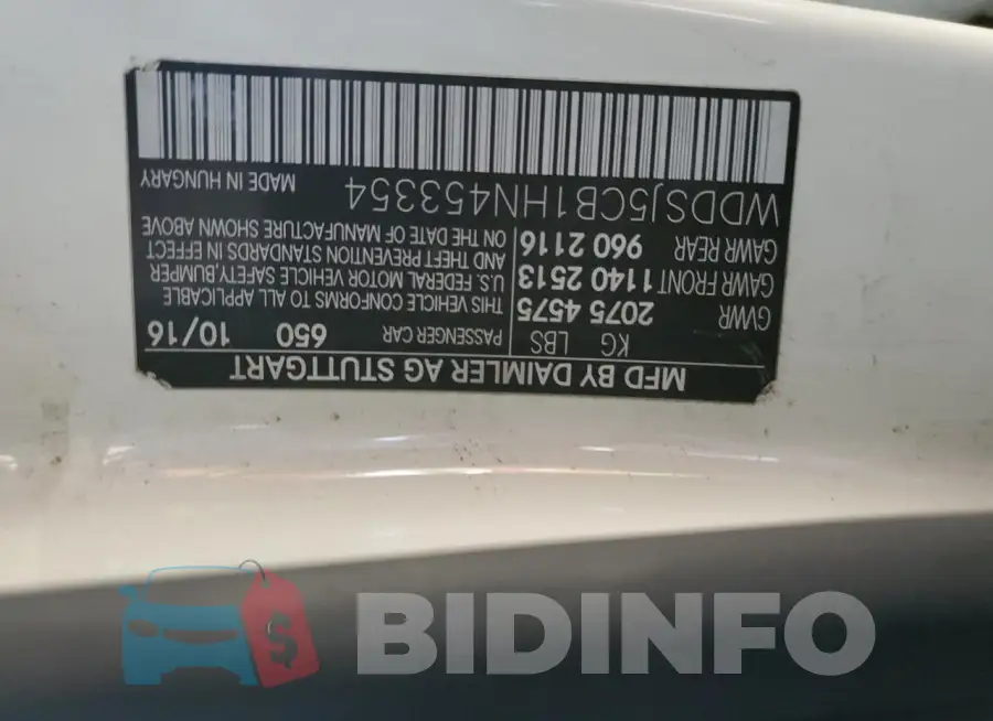 WDDSJ5CB1HN453354 Photo# 12