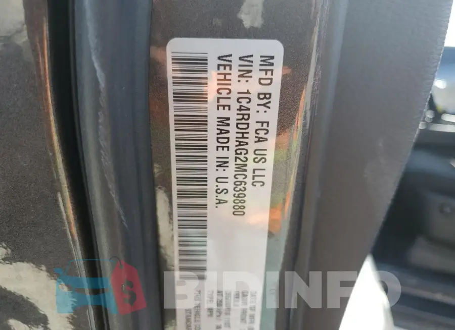 1C4RDHAG2MC639880 Photo# 13