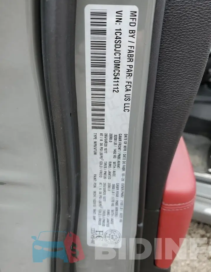1C4SDJCT0MC541112 Photo# 14
