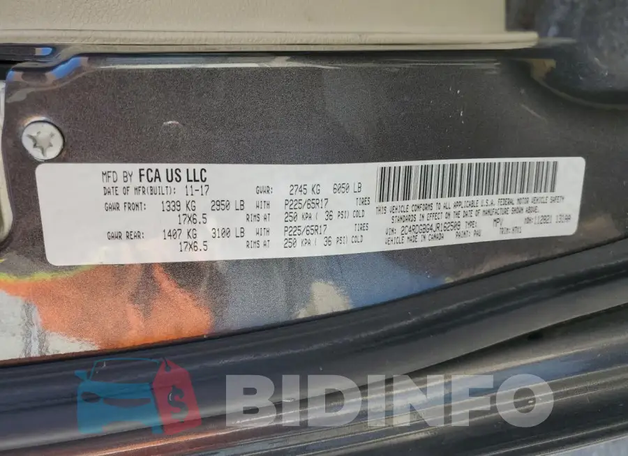 2C4RDGBG4JR162509 Photo# 14