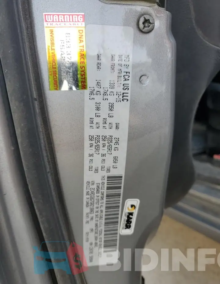 2C4RDGBG7GR218063 Photo# 13