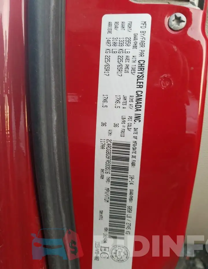 2C4RDGBG9FR593516 Photo# 13