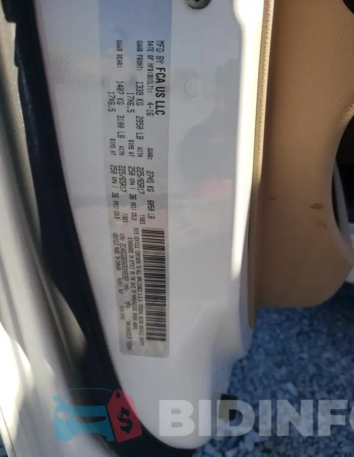 2C4RDGBGXGR348287 Photo# 13
