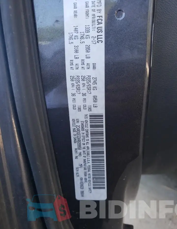 2C4RDGEG3HR699958 Photo# 13