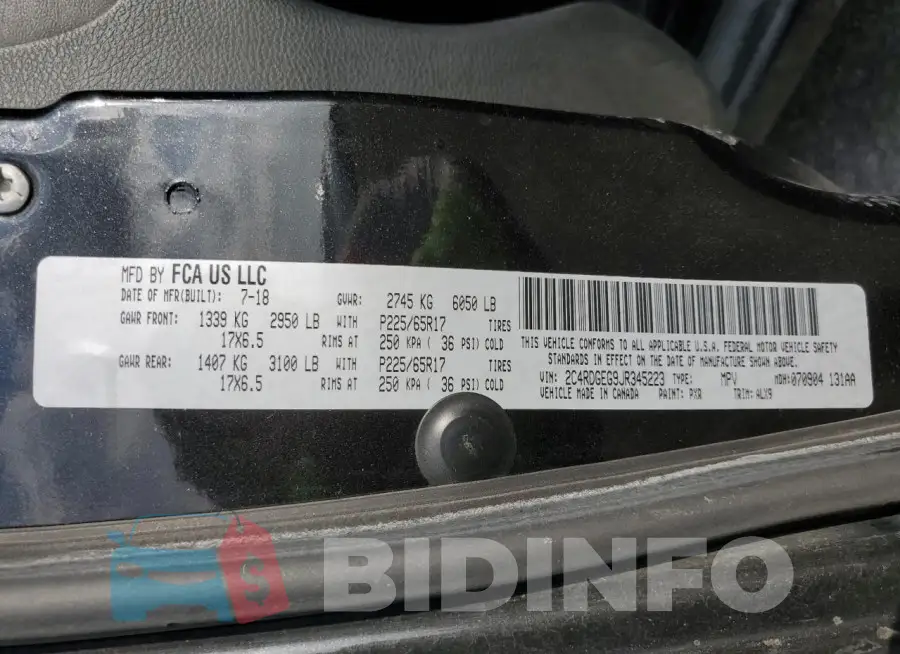 2C4RDGEG9JR345223 Photo# 14