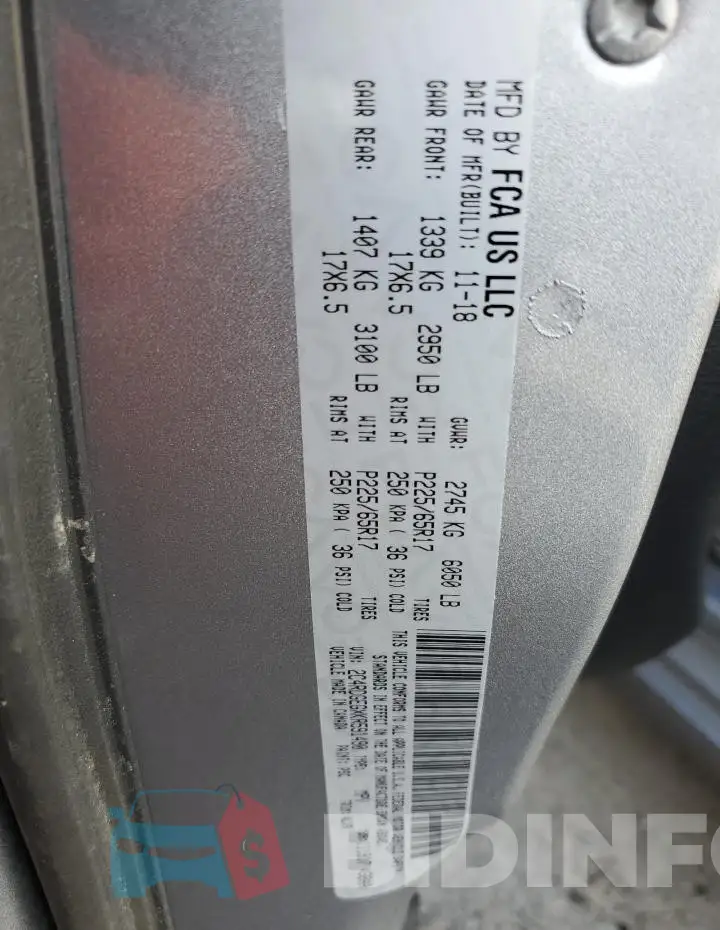 2C4RDGEGXKR591490 Photo# 14