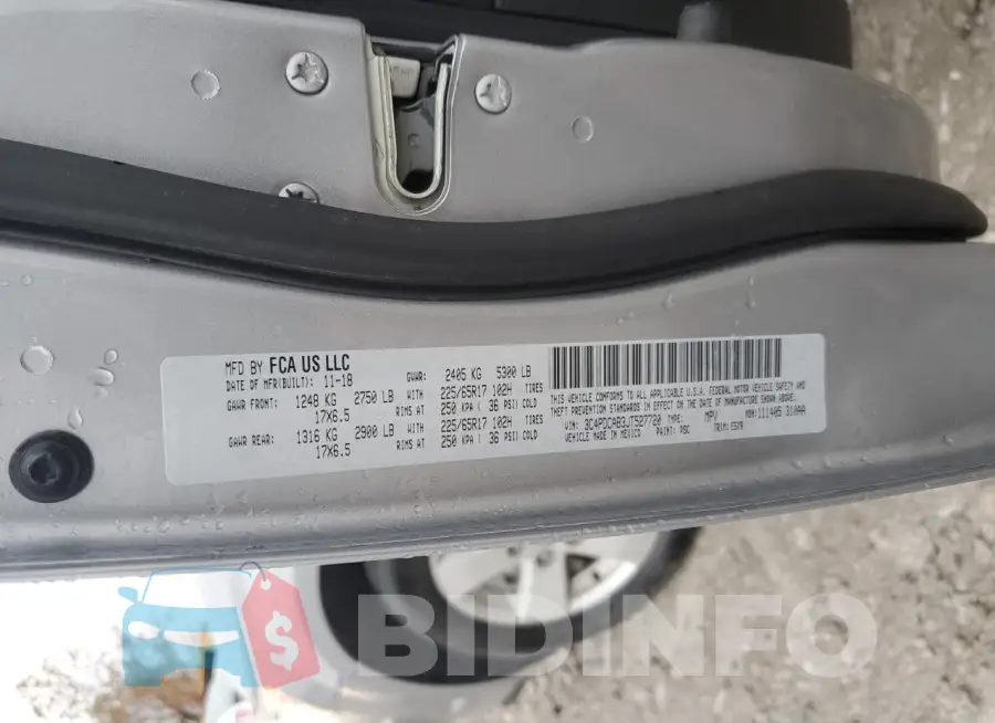 3C4PDCAB3JT527720 Photo# 13
