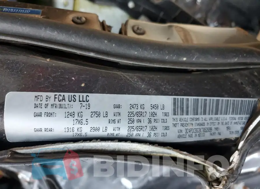 3C4PDCBG3KT852699 Photo# 13