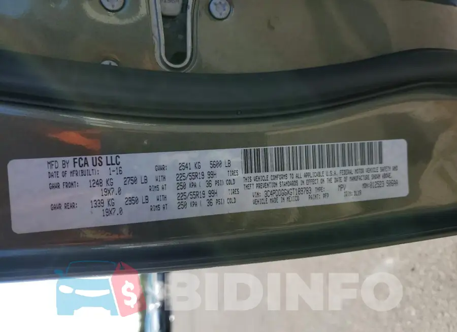 3C4PDDGGXGT189783 Photo# 13