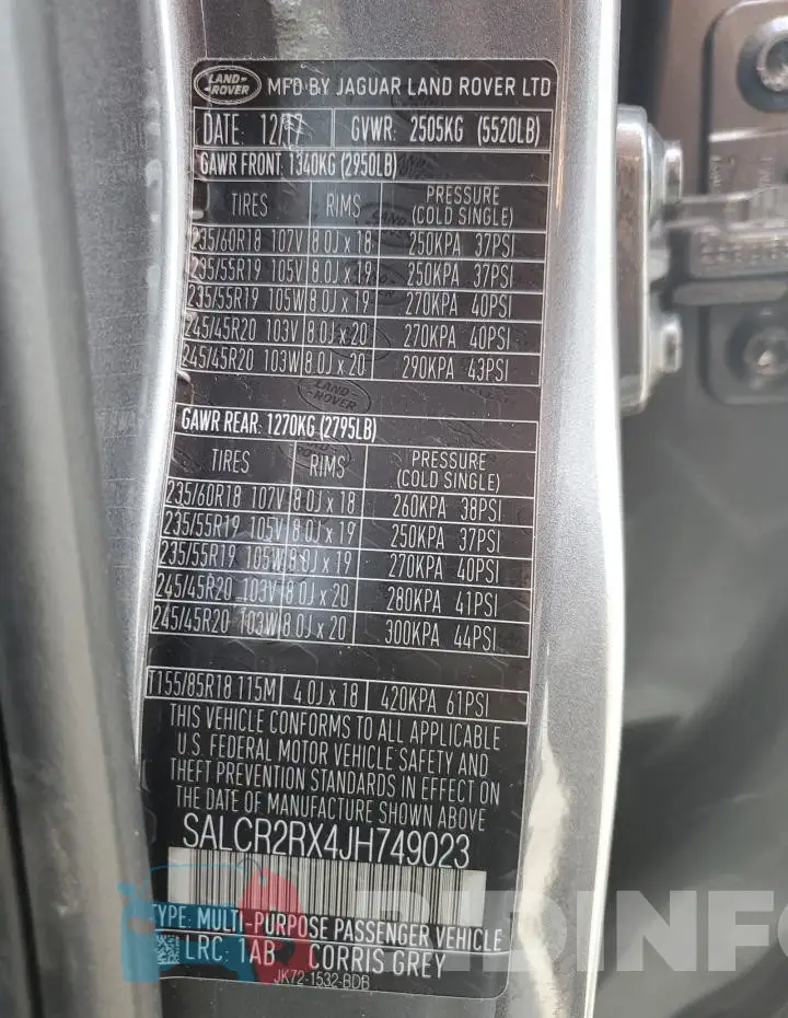 SALCR2RX4JH749023 Photo# 12