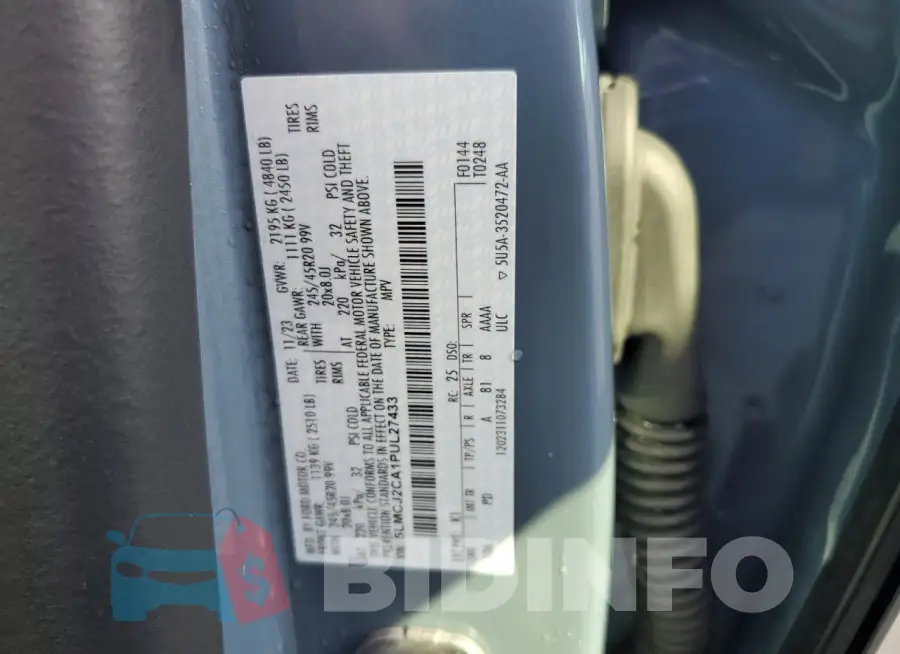 5LMCJ2CA1PUL27433 Photo# 14