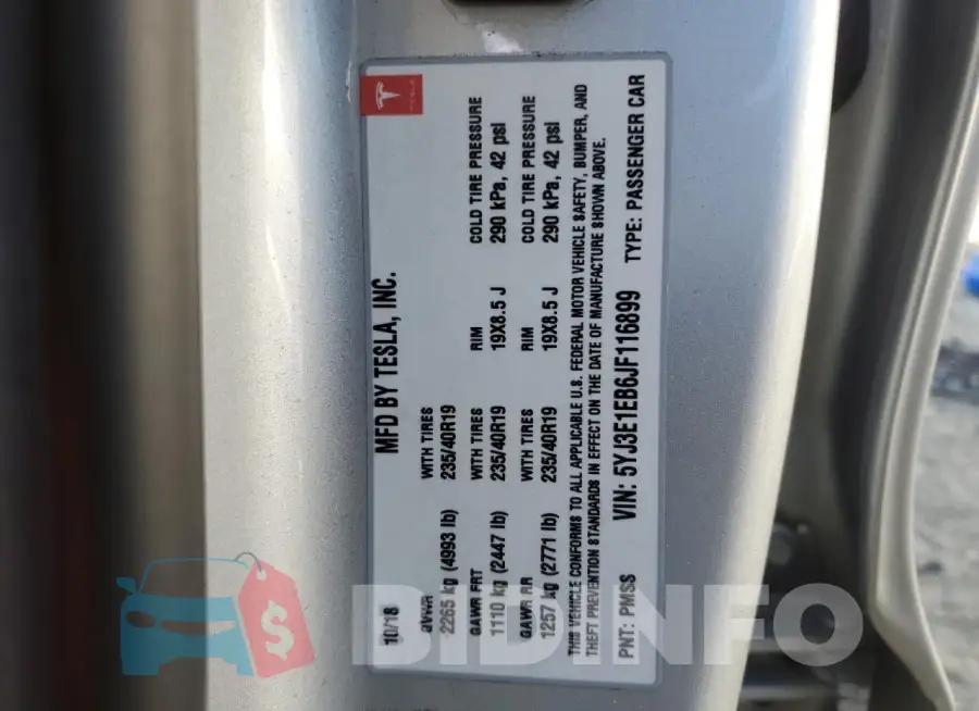 5YJ3E1EB6JF116899 Photo# 12
