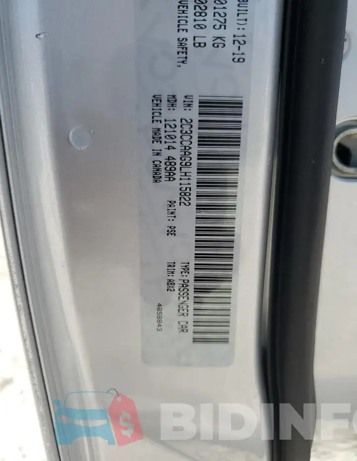 2C3CCAAG9LH115822 Photo# 13