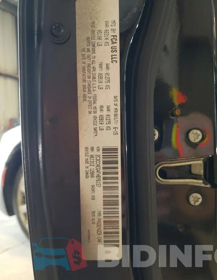 2C3CCAEG4FH876157 Photo# 12