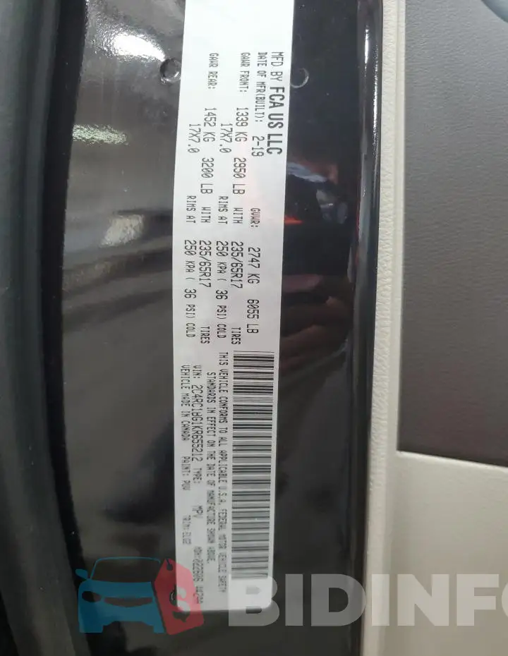 2C4RC1BG1KR655212 Photo# 14