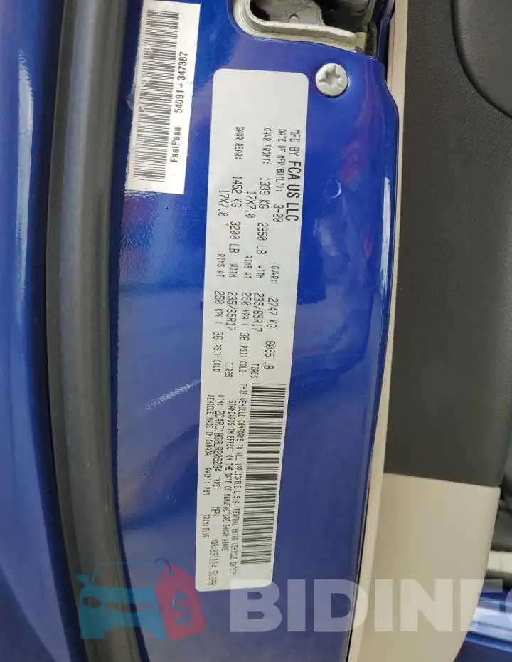 2C4RC1BG8LR209284 Photo# 13