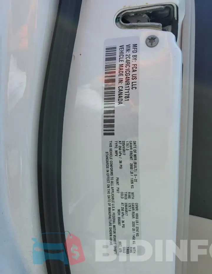 2C4RC1CG4NR171781 Photo# 13