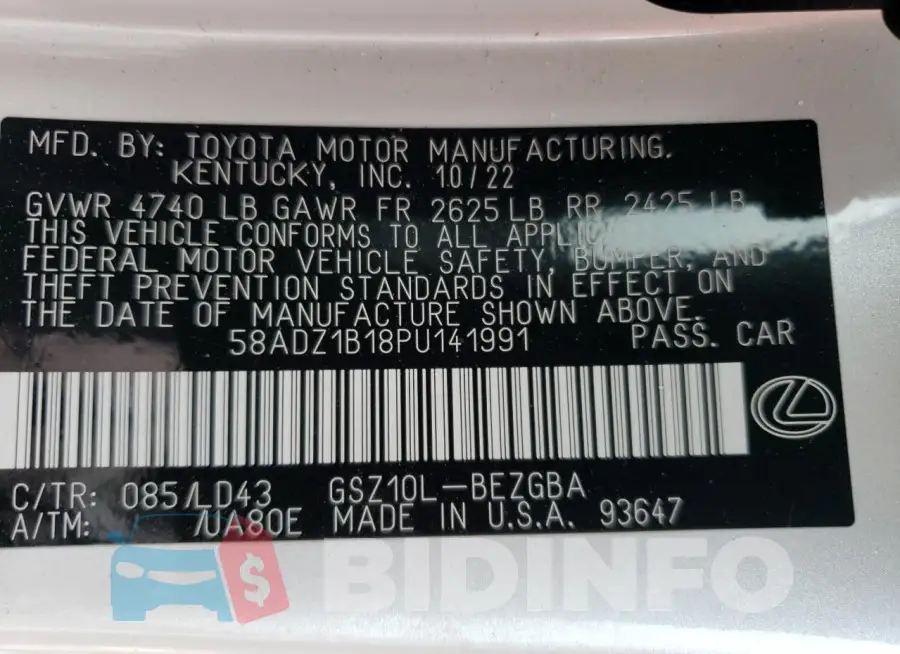 58ADZ1B18PU141991 Photo# 13