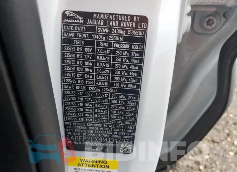 SADFP2FX9M1017034 Photo# 12